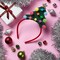 Scunci by Conair Holiday DIY Christmas Headband Kit, Decorate Your Own Holiday Headband, Perfect for Families, Kids and Parties